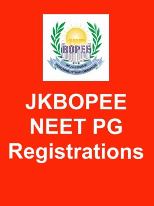 JKBOPEE NEET PG Online Registration 2022 Link Out